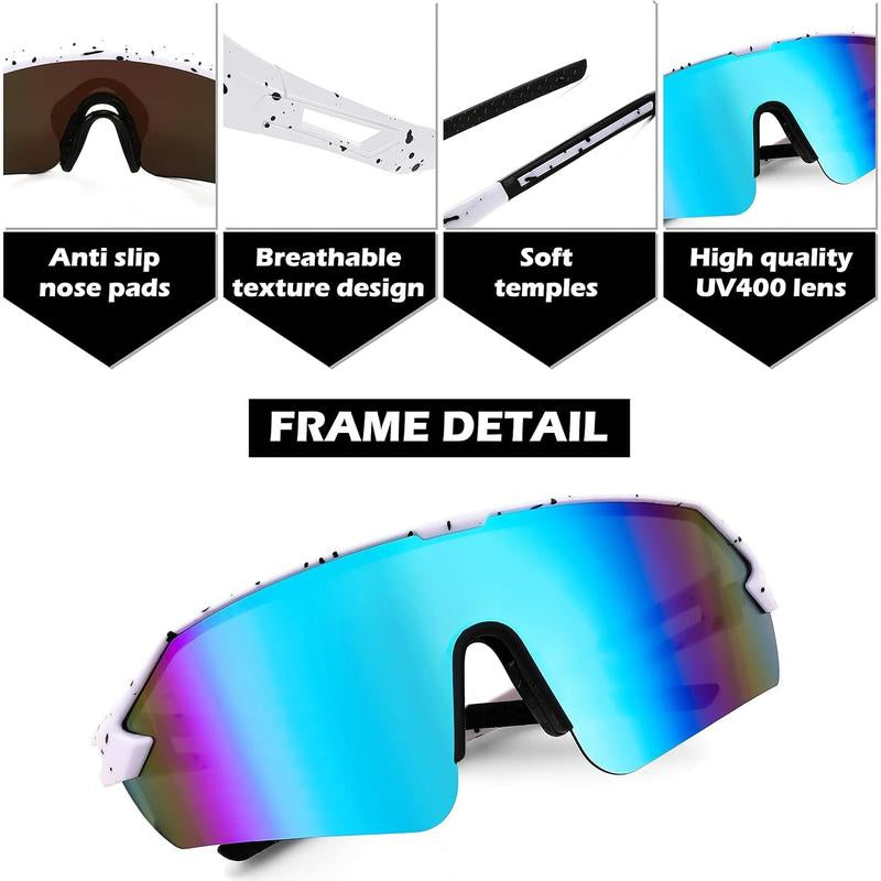 FEISEDY Sports Sunglasses for Men and Women, UV400 Protection Outdoor Cycling Driving Fishing Glasses B2987