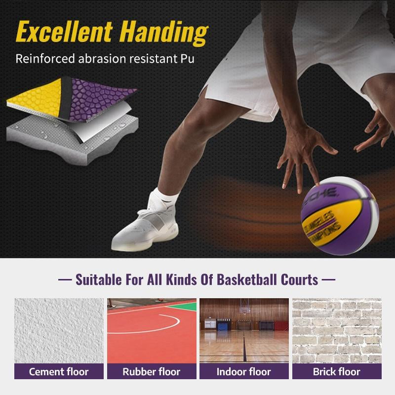 PSYCHE Basketball Size 7 Original Leather Basketball Training Basketball Ball Indoor Outdoor Basketball