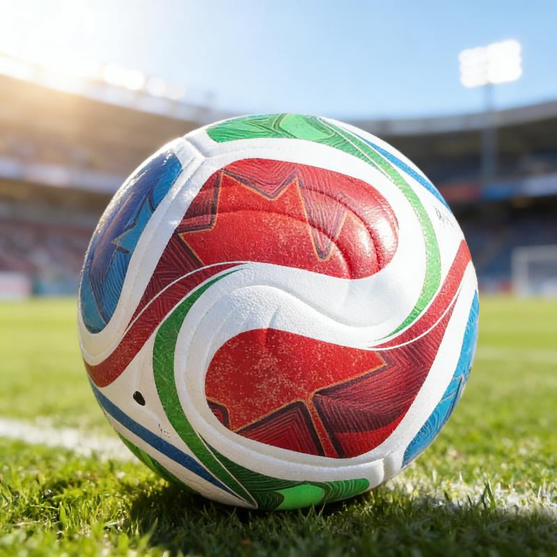 Durable Soccer Ball Size 5 with Air Pump Net Bag Needle,Training Soccer