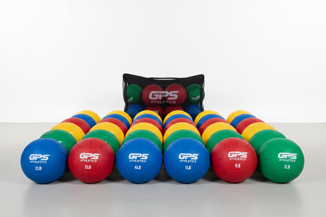 GPS Athletics Soft Shell Weighted Ball Set 32, 21, 14, 7, 5, and 3.5Oz-Pitching/Throwing Velocity Training for Baseball and Softball